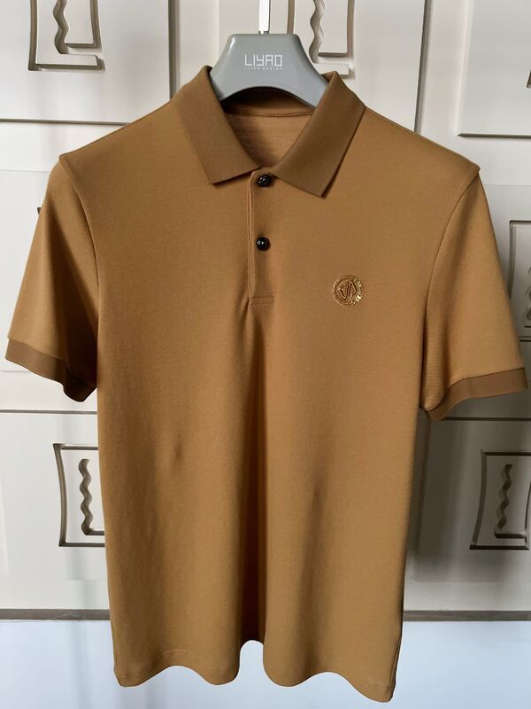 Polos pour hommes en coton de haute qualité avec logo personnalisé brodé ou imprimé en machine, polos de marque décontractés