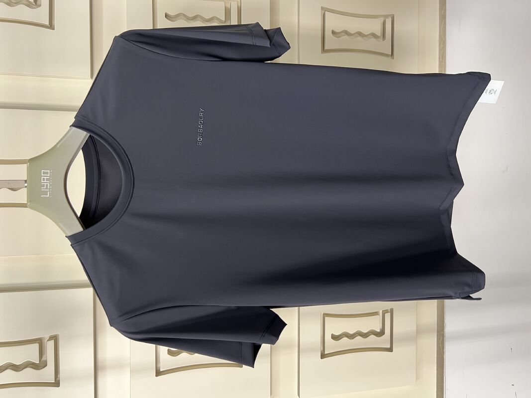 T-shirt sportif pour hommes, ensemble sportif décontracté noir - T-shirt à manches courtes et pantalon, tissu respirant avec protection UV