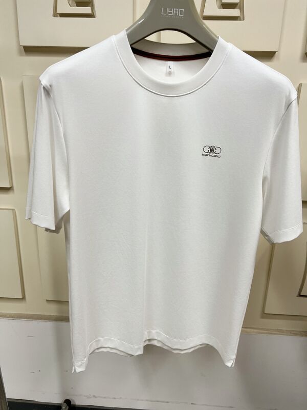 T-shirts minimalistes à manches courtes pour hommes, t-shirts basiques de couleur unie pour hommes