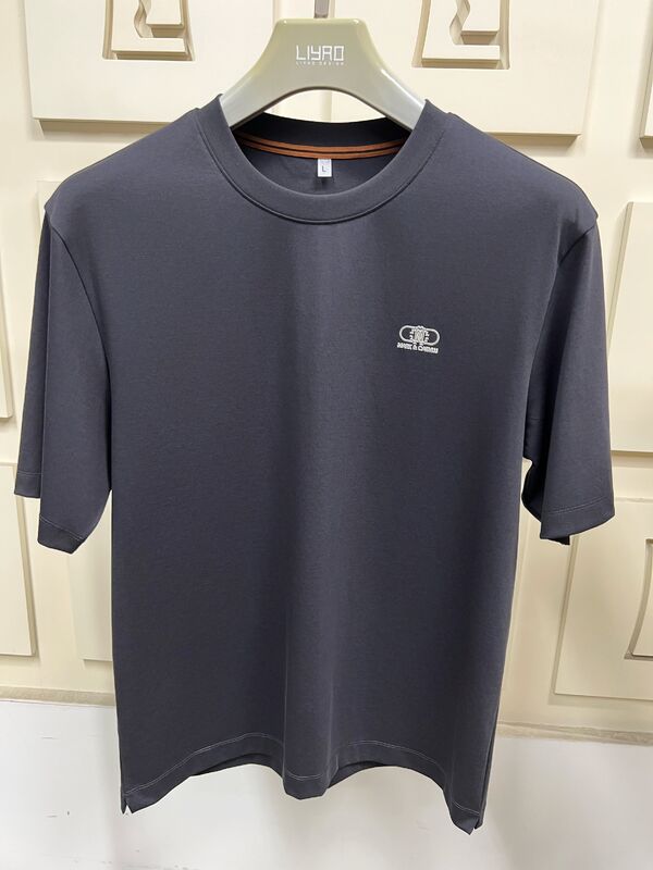 T-shirts minimalistes à manches courtes pour hommes, t-shirts basiques de couleur unie pour hommes