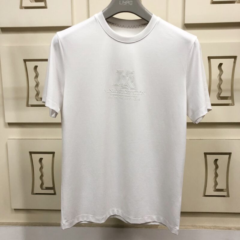 T-shirts en coton biologique de qualité supérieure pour hommes - T-shirts avec logo en relief, tissu souple et respirant pour le vêtement occasionnel et professionnel T-shirt pour hommes