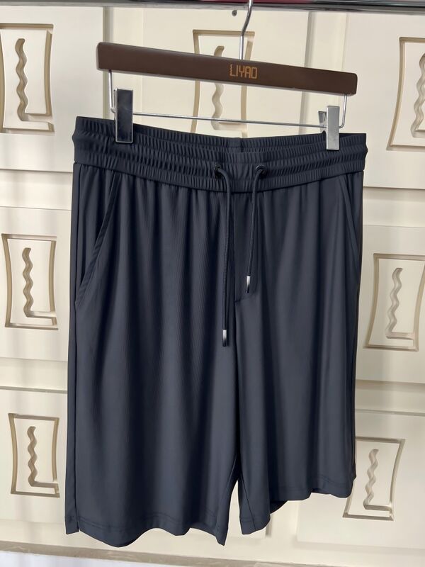 Shorts de course et de fitness pour hommes de haute qualité, respirants, à séchage rapide, longueur genou, été, poche arrière, design uni