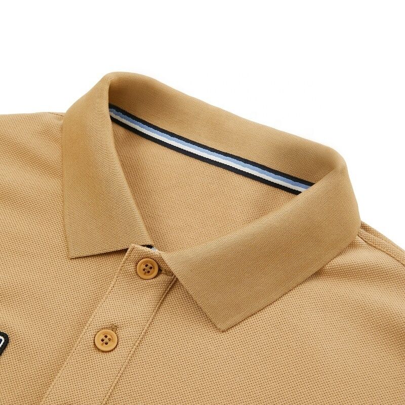 T-shirts de polo personnalisés de haute qualité vêtements pour hommes à double face brodés et en relief logo imprimé