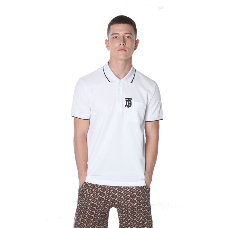 T-shirt polo de golf en coton brodé noir et blanc de qualité supérieure, polo personnalisé pour hommes
