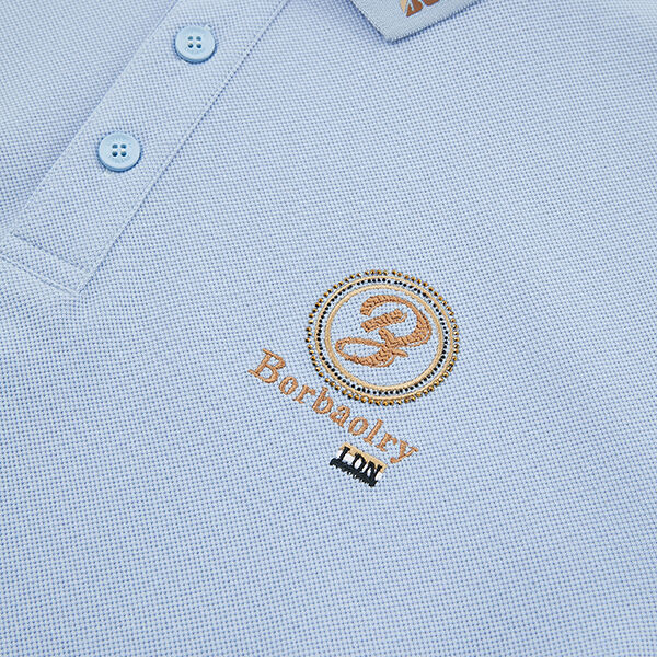 2026Vente à chaud T-shirt de polo en coton pour hommes Couleur personnalisée T-shirt bleu blanc Broderie et imprimerie Polo