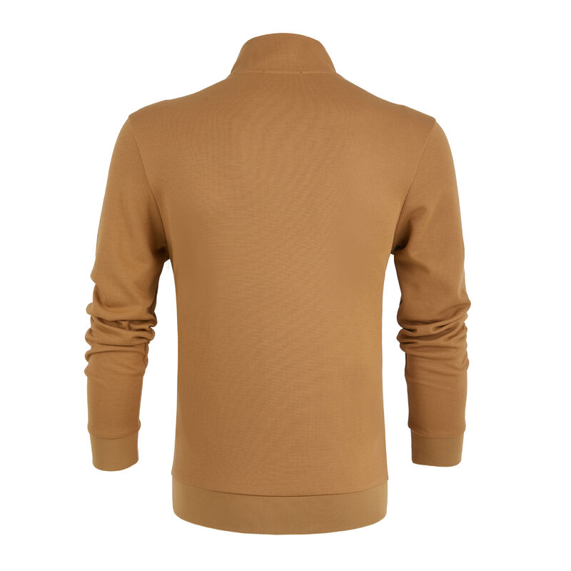 Polo personnalisé T-shirt manches longues Polo Hommes Polos Logo personnalisé Fermeture éclair Manches longues Col montant Business