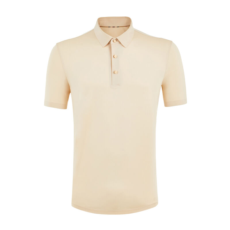 Logo personnalisé de marque privée sans couture en coton/spandex Polo de golf simple T-shirt sec rapide pour hommes