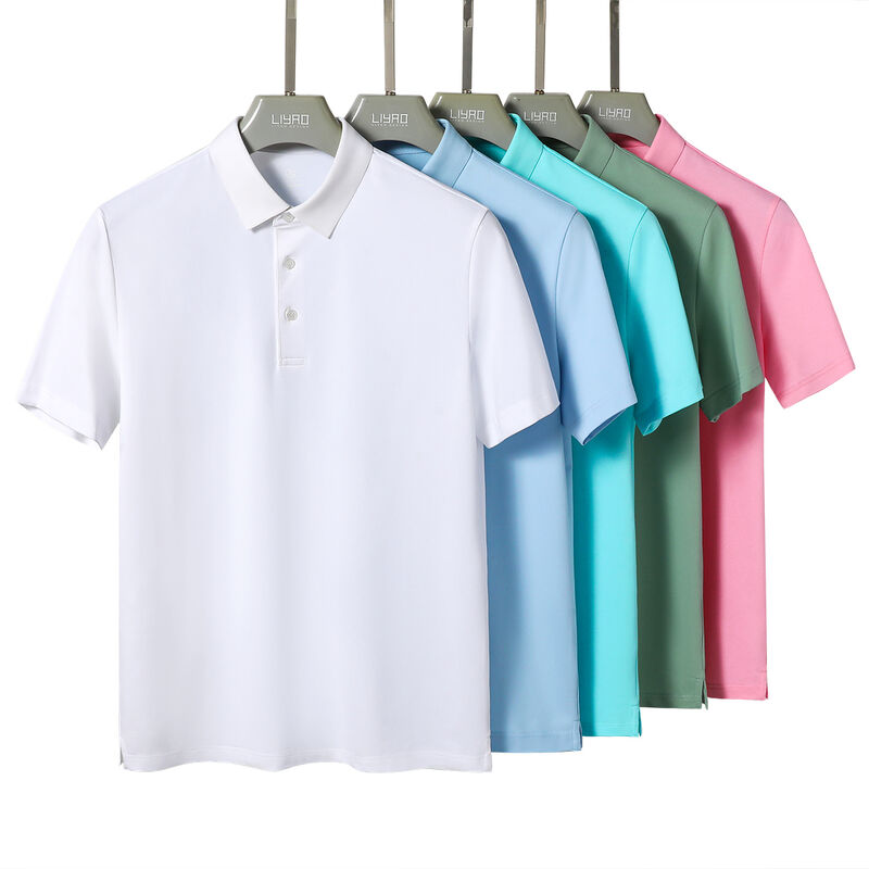 Produit tout neuf Logo personnalisé Entraînement en plein air Salle de sport respirante Fitness Hommes Golf Polo Shirt