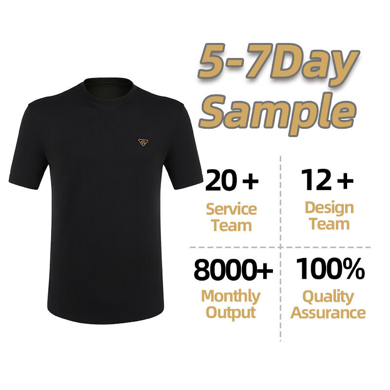 Logo de la garantie de satisfaction personnalisé Uniforme simple personnalisable T-shirt de golf pour hommes noirs