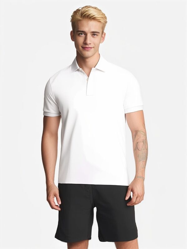 Hauts de polo de golf pour hommes à manches courtes, couleur unie, de haute qualité, grande taille, simples, confortables et décontractés