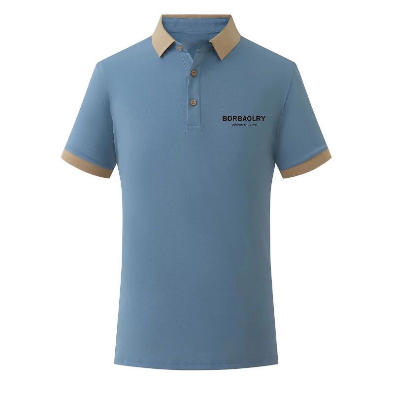 Vente en gros Nouvelle mode de vêtements de golf populaires printemps et été 200 grammes Polo à manches courtes à col roulé