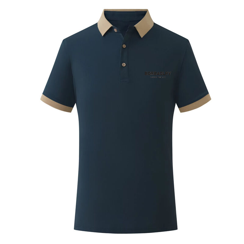 Vente en gros Nouvelle mode de vêtements de golf populaires printemps et été 200 grammes Polo à manches courtes à col roulé