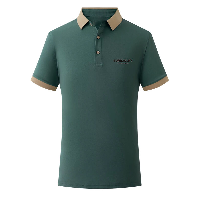 Vente en gros Nouvelle mode de vêtements de golf populaires printemps et été 200 grammes Polo à manches courtes à col roulé