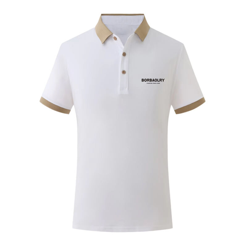 Vente en gros Nouvelle mode de vêtements de golf populaires printemps et été 200 grammes Polo à manches courtes à col roulé