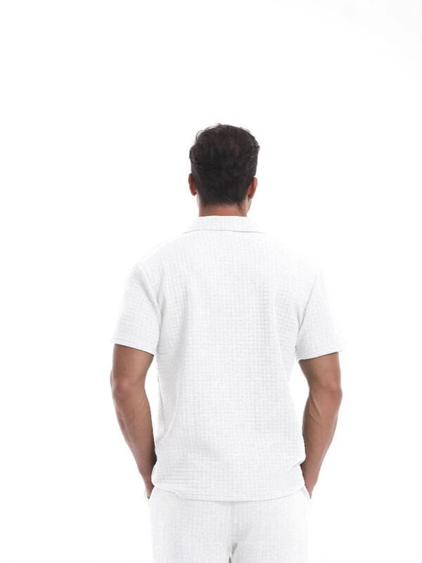 T-shirt à fermeture à glissière de polyester sur mesure T-shirt polo à gaufres de qualité supérieure T-shirt polo pour hommes