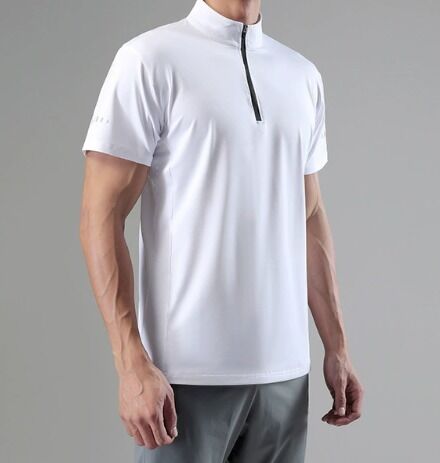 Vêtements de sport pour hommes en gros Polo Golf Manches courtes T-shirts secs rapides