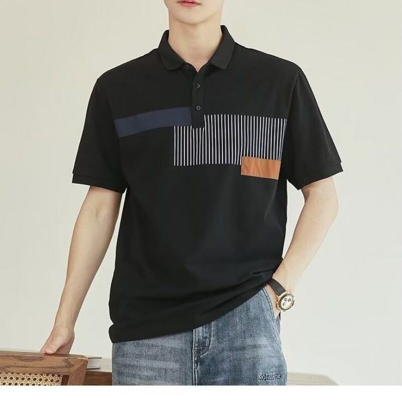 Logo personnalisé Golf à manches courtes pour polo chemise respirant rapide séché en coton solide pour le golf d'été sec