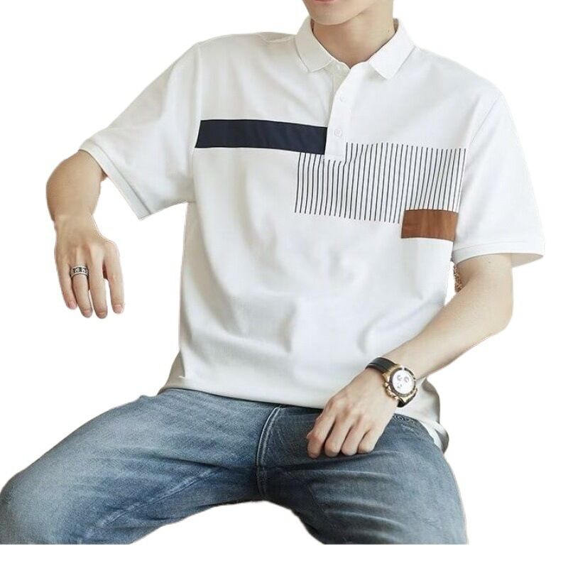 Logo personnalisé Golf à manches courtes pour polo chemise respirant rapide séché en coton solide pour le golf d'été sec