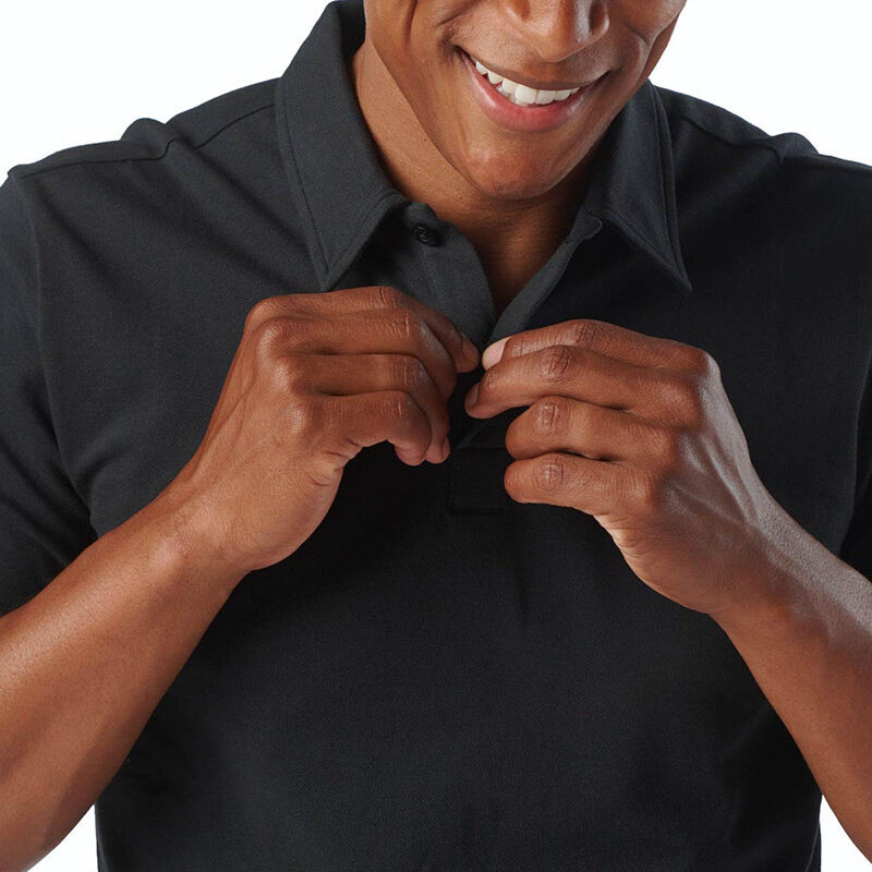 Polo de golf de luxe de haute qualité, séchage rapide, coupe ajustée, uni, fabricant de t-shirts