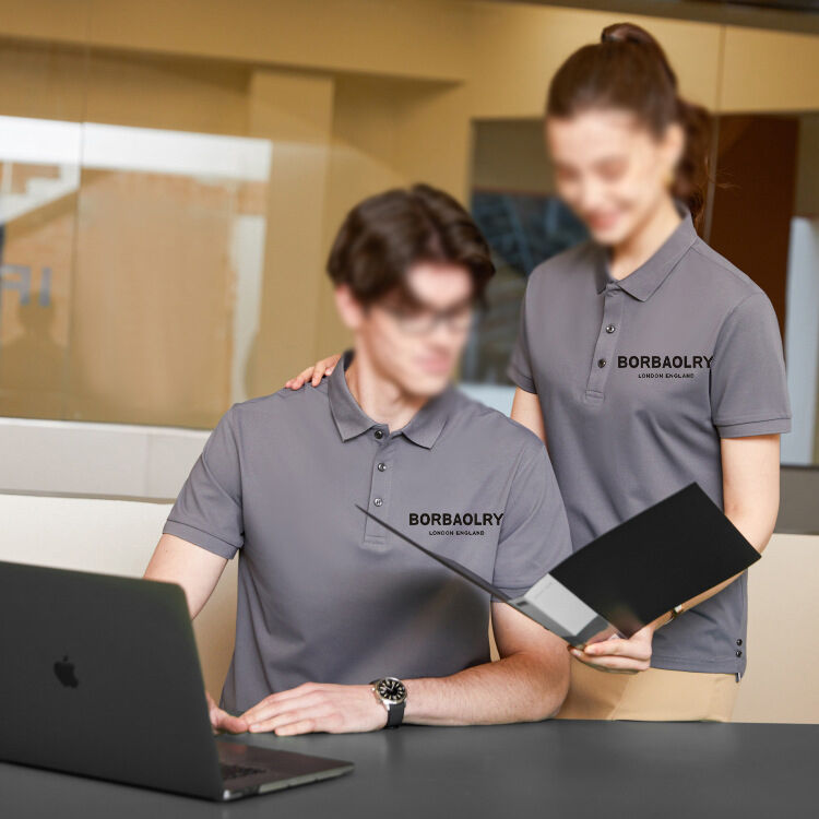 Polo personnalisé en coton pour homme, uniforme de bureau, design vierge, polo en coton nid d'abeille